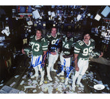 Joe Klecko, Marty Lyons & Abdul Salaam Signed New York Jets Unframed 8x10 Photo