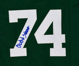 Sack Exchange Autographed Green Pro Style Jersey- JSA W *Blue