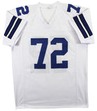 Ed "Too Tall" Jones "America's Team" Signed White Pro Style Jersey BAS Witnessed