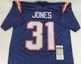 Jonathan Jones Signed Patriots Jersey (JSA COA) 2xSuper Bowl Champion Cornerback