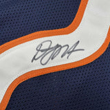 Autographed/Signed D.J. DJ Moore Chicago Blue Football Jersey Beckett BAS COA