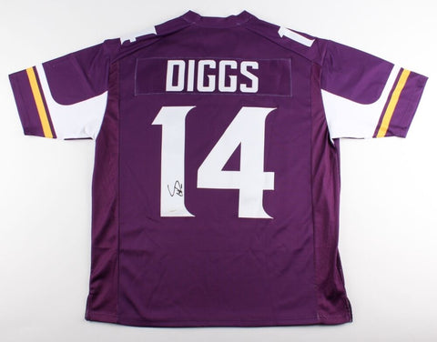 Stefon Diggs Signed Vikings Jersey (TSE) Minnesota All Pro Wide Receiver