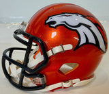 Chris Harris Jr. Autographed/Inscribed Broncos Flash Mini Helmet BAS COA