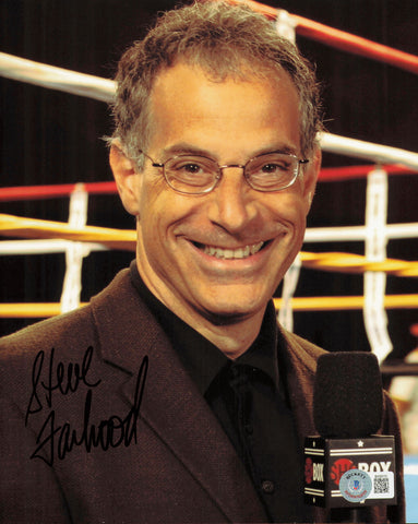 Steve Farhood Autographed Signed 8x10 Photo Announcer Beckett BAS QR #BH29131