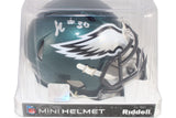 Jihaad Campbell Autographed/Signed Philadelphia Eagles Mini Helmet Beckett 52729
