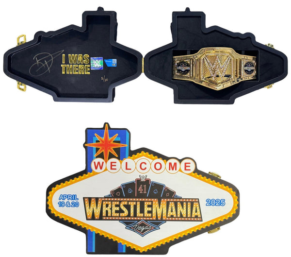 Damien Priest Signed Wrestlemania 41 Mini Title Belt LE /10 Auto Fanatics COA