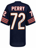 William Perry (BEARS) Signed Navy Custom Football Jersey w/SB XX (SCHWARTZ COA)
