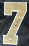 Taysom Hill New Orleans Signed Black Football Jersey BAS