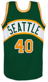 Shawn Kemp Signed Green Custom Basketball Jersey w/Reign Man - (SCHWARTZ COA)