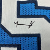 Autographed/Signed Armando Bacot UNC North Carolina Blue Jersey Beckett BAS COA