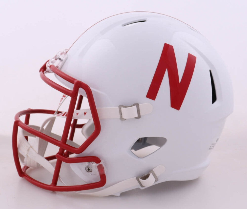 Mike Brown Signed Nebraska Cornhuskers Full-Size Speed Helmet (Beckett ...