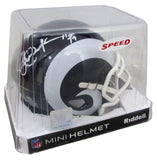 Eric Dickerson HOF Signed/Autographed Mini Football Helmet Rams PROVA 200052