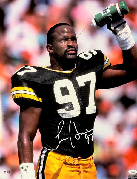 Packers PRO BOWL Linebacker TIM HARRIS Signed 16x20 Photo #2 AUTO - JSA