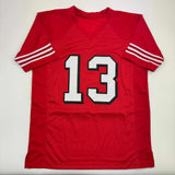 Autographed/Signed Brock Purdy San Francisco Red Football Jersey Beckett BAS COA