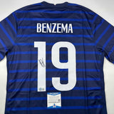 Autographed/Signed Karim Benzema France French National Team Jersey Beckett COA