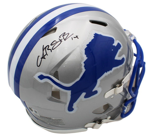 Amon-Ra St. Brown Signed Detroit Lions Speed Authentic Throwback NFL Helmet