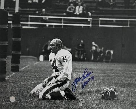 Y.A. Tittle HOF Signed/Inscribed 8x10 B/W Photo New York Giants Steiner XHC30