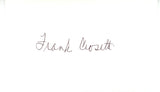 Frank Crosetti Autographed/Signed New York Yankees Index Card Beckett 56542