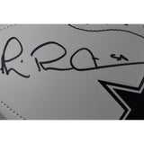 Michael Irvin Autographed Dallas Cowboys Logo Football Beckett Witness 50839