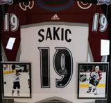 Joe Sakic Signed Colorado Avalanche Jersey w/ "HOF 12" Inscription (LSM COA)