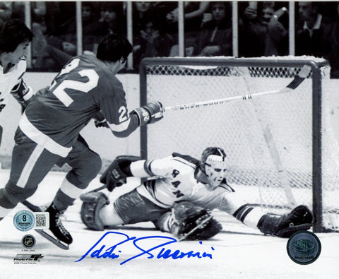 Eddie Giacomin Autographed/Signed New York Rangers 8x10 Photo Beckett 57317