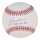 Kerry Wood Chicago Cubs Signed Baseball Inscribed 1998 NL R.O.Y. (Schwartz COA)