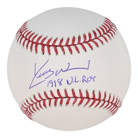 Kerry Wood Chicago Cubs Signed Baseball Inscribed 1998 NL R.O.Y. (Schwartz COA)