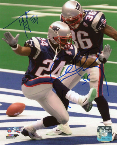 Lawyer Milloy Ty Law New England Patriots Signed SB XXXVI 8x10 Pats Alumni