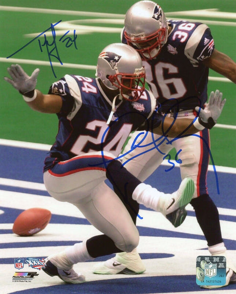 Lawyer Milloy Ty Law New England Patriots Signed SB XXXVI 8x10 Pats Alumni