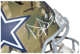 Dak Prescott Autographed Dallas Cowboys Authentic Camo Helmet BAS 32775