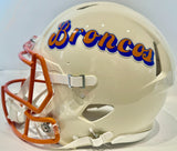 Bo Nix Autographed Denver Broncos Retro NFL Pro Helmet BAS COA