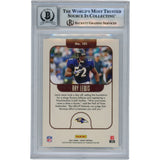 Ray Lewis Autographed/Signed 2021 Legacy #101 Slabbed Trading Card Beckett 50018
