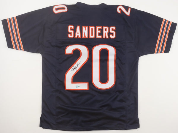 Thomas Sanders Signed Chicago Bears Jersey (Beckett) Super Bowl XX Running Back