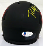 RICH GANNON AUTOGRAPHED CHIEFS ECLIPSE BLACK SPEED MINI HELMET BECKETT 190034