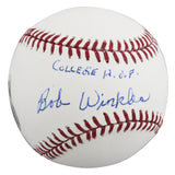 Arizona State Bobby Winkles "College HOF" Signed OML Baseball BAS #BV01119