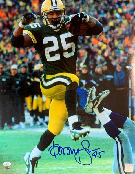 Packers Super Bowl Champ DORSEY LEVENS Signed 16X20 Photo #2 AUTO - JSA