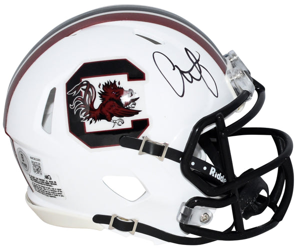 ALSHON JEFFERY SIGNED SOUTH CAROLINA GAMECOCKS WHITE SPEED MINI HELMET BECKETT