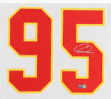 Chris Jones Signed Kansas City Chiefs Framed Jersey (PIA) 3xSuper Bowl Champion