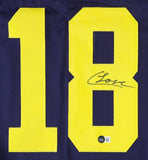 Colston Loveland Signed Michigan Wolverines Jersey (Beckett) Chicago Bears #1 Pk