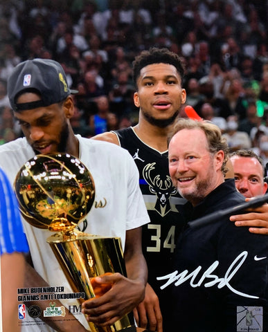 Milw Bucks NBA Champ Coach MIKE BUDENHOLZER Signed 8x10 Photo #2 AUTO