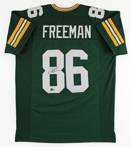 Antonio Freeman Authentic Signed Green Pro Style Jersey BAS Witnessed