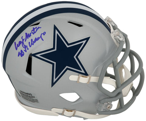 Craig Morton Signed Cowboys Riddell Speed Mini Helmet w/SB VI Champs - (SS COA)
