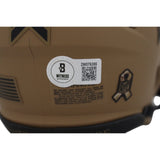Jimmy Johnson Autographed Dallas Cowboys 23 Salute Mini Helmet Beckett 48641