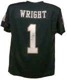 Kendall Wright Autographed/Signed College Style Green XL Jersey JSA 13925