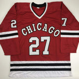Autographed/Signed Jeremy Roenick Chicago Red Hockey Jersey JSA COA