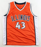Roger Powell Jr Signed Illinois Illini Jersey Inscribed "2005 Final 4"(Schwartz)