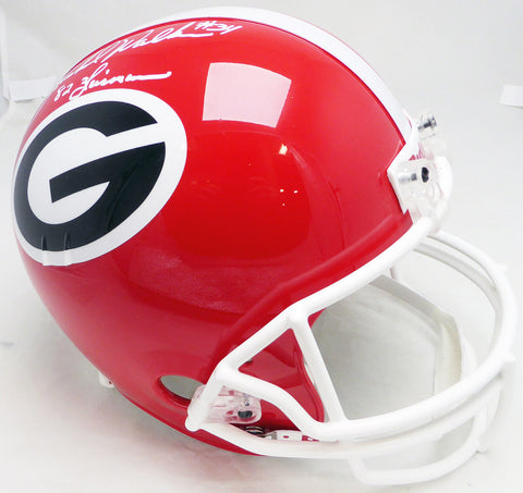 Herschel Walker Autographed Georgia Full Size Helmet 82 Heisman Bubbling Beckett