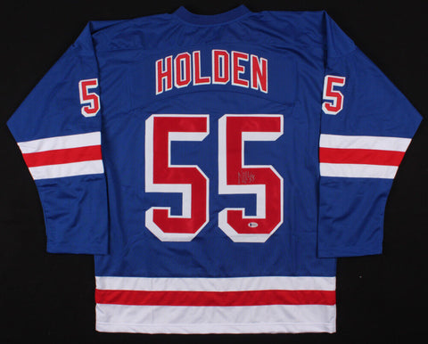 Nick Holden Signed New York Rangers Jersey (Beckett COA) Bruins Defenseman