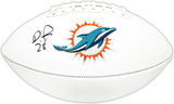 DE'VON ACHANE AUTOGRAPHED DOLPHINS WHITE LOGO FOOTBALL BECKETT WITNESS 221538