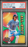 Bobby Witt Jr. Signed 2024 Topps Chrome AE GR #CAE25 Card 9 Auto 10! PSA Slab
